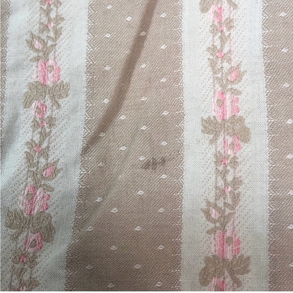Ann Taylor Loft Floral Stripe Pencil Tan and Cream Skirt 0 - Picture 6 of 11